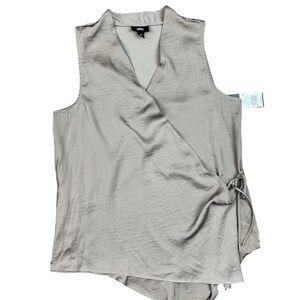 NWT Mossimo Women's Metallic Taupe Blouse